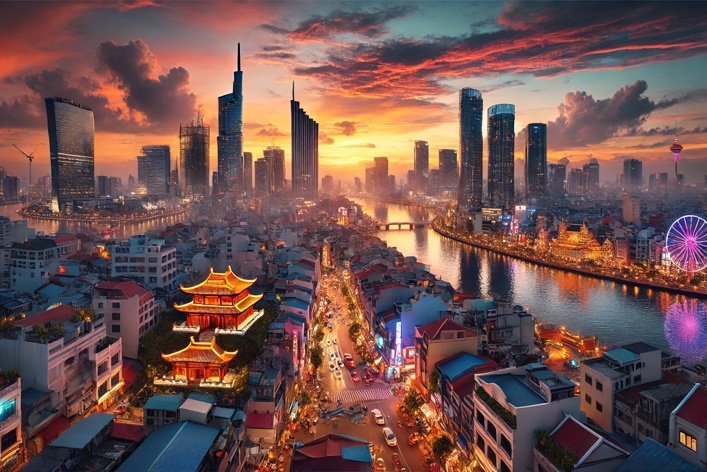 Resized Panoramic Asian Metropolis