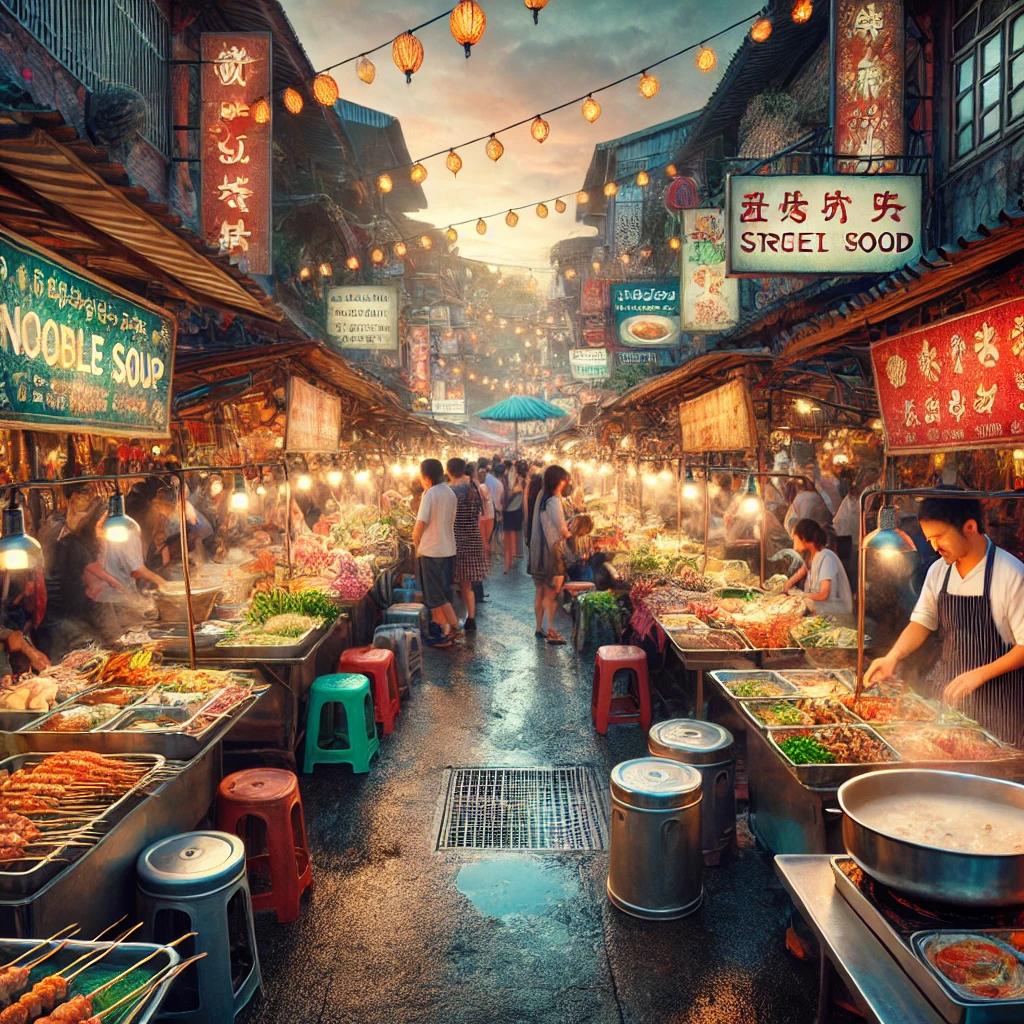 Bustling Street Market